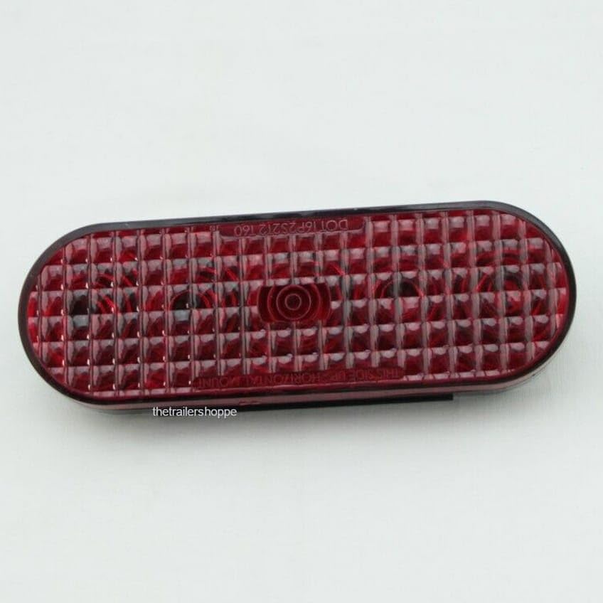 T60RRHT1 Red 6" Grommet SST Stop Tail Turn Light 5 USA Made T60-RRHT-1