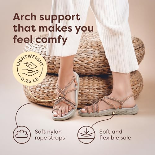 Image of Plaka Explore Walking and Hiking Sandals for Women with Arch Support