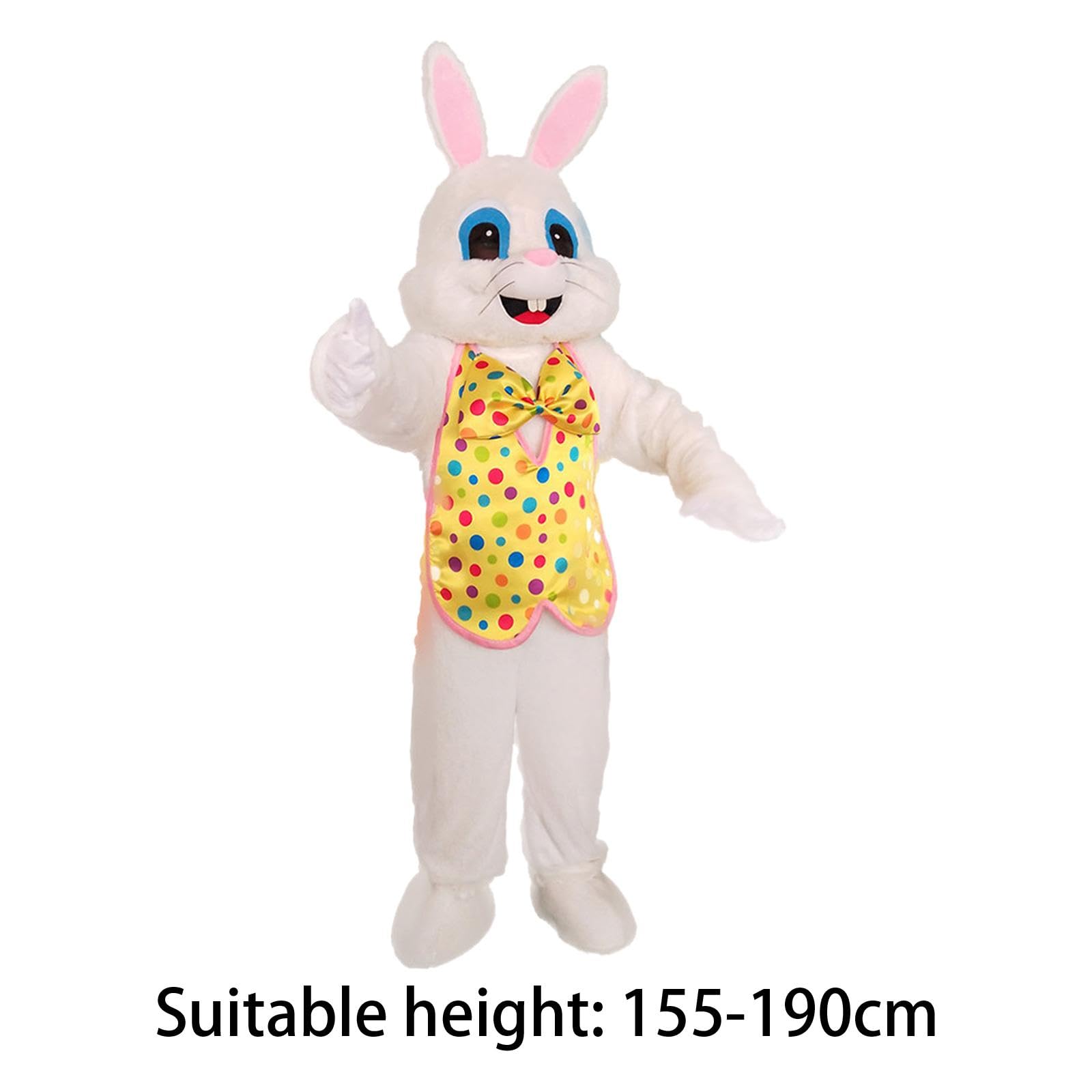 Déguisement, Costume de Lapin de Pâques, Costume de Poupée de Dessin Animé pour Adulte, Tenue, Costume de Cosplay pour Fête Ou Anniversaire, Jaune