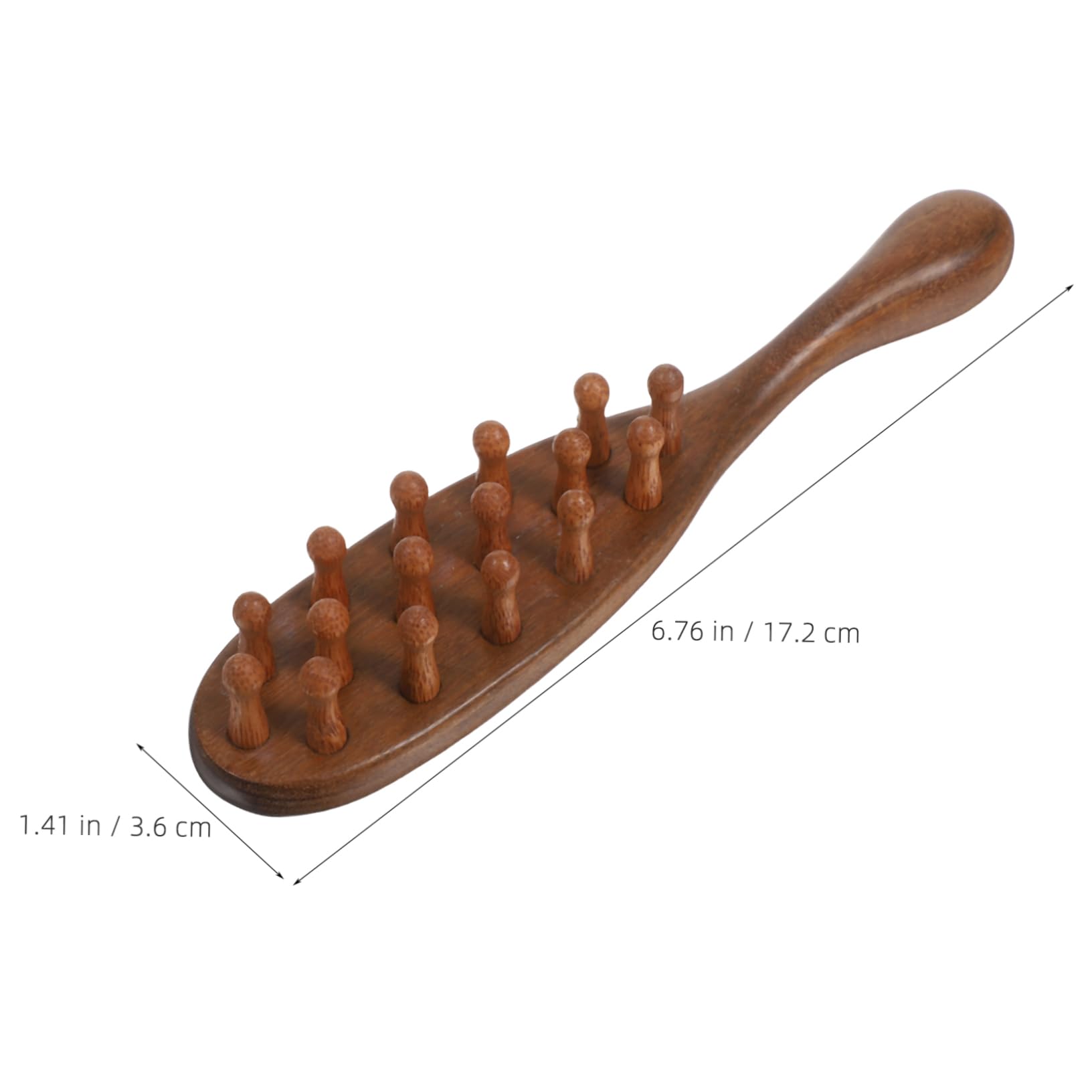 Mikinona Ergonomic Sandalwood Scalp Massager Hair Brush for Men Facial Massage Tool Wooden Hair Comb