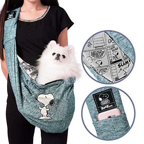 Bolsa Sling Zooz Pets Snoopy Strong Jade