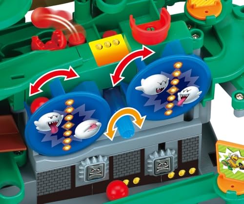 epoch super mario adventure game dx - tabletop skill and action game with collectible action figures