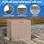 MAIUSCOLI 36 Gallon Outdoor Deck Box, Lockable Waterproof Outdoor Storage Boxes For Garden Tools,Indoor Cushions,Accessories Outside Storage Resin Weatherproof Container(Grey)
