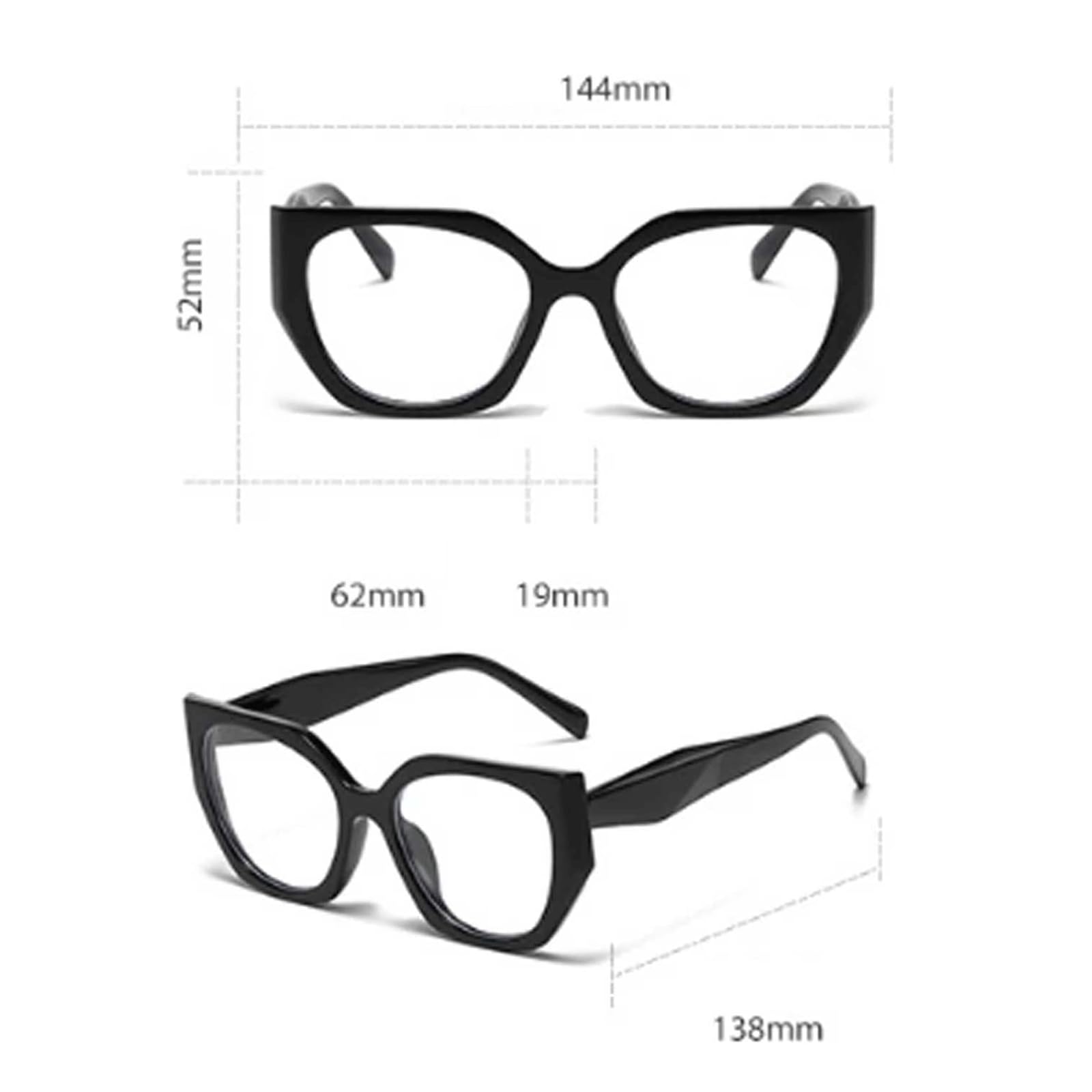 Montura de Gafas Retro, monturas de Gafas antiluz Azul para Hombre, monturas de Gafas de diseño Poligonal para Mujer, Montura de Gafas de Viaje