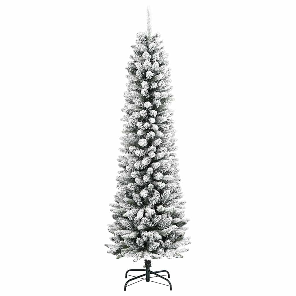 Sztuczna choinka, wysokość 150 cm, zielono-biała z 150 diodami LED o ciepłej białej barwie, stożkowa, metalowy stojak do użytku wewnątrz i na zewnątrz