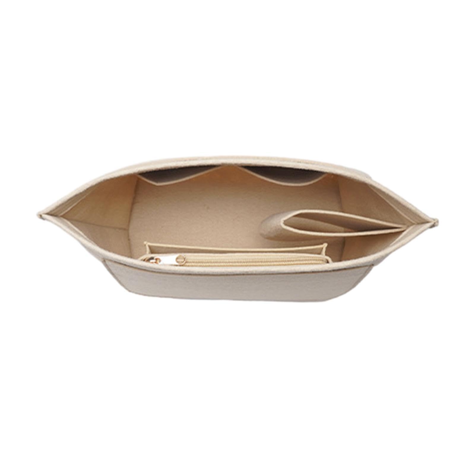 AUYXSSZ Comfortably Store All Small Items With Purse Organizer Insert Shopping Beach And Social Events Changing Wallets In Seconds Without Having To, Khaki, 27.5x15x20cm