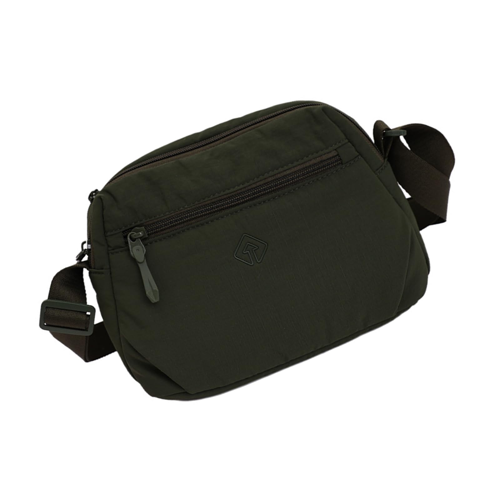 BWANGIAO Nylon Crossbody Bag for Women and Men Casual Shoulder Bag with Large Capacity Multi Layer Satchel for Travel and Work