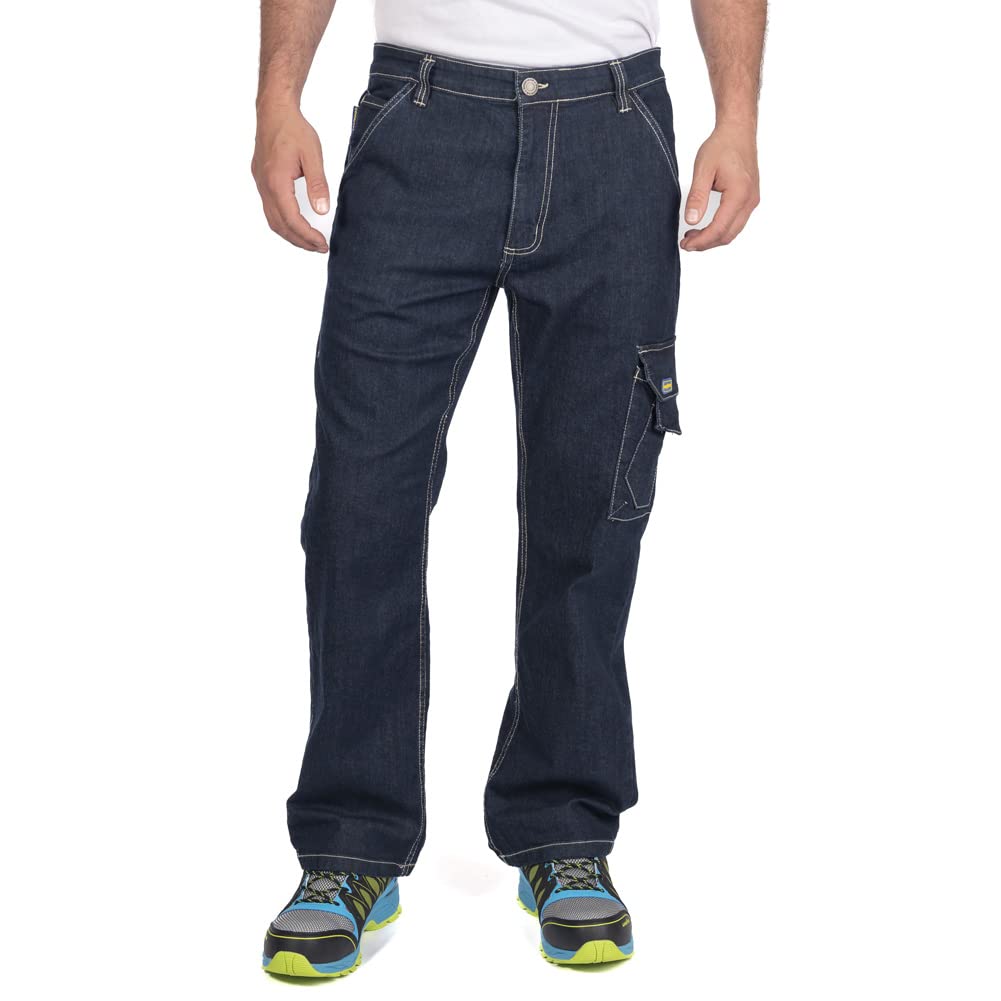 Goodyear Herren Hosen Stretch Denim Tischler Stil Seitentasche Arbeit und Arbeitskleidung