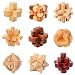 SKYLULU Giocattolo educativo, IQ, Lucchetto Kongming, Lucchetto Luban, Glitch Puzzle 3D ad Incastro in Legno, Gioco per Adulti