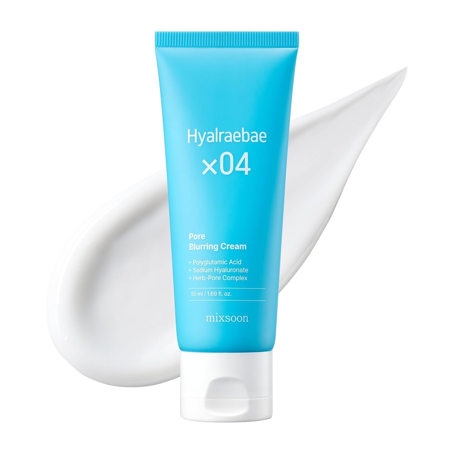 mixsoon Hyalraebae Pore Blurring Cream - Hydrating, Pore Refining & Smooth Texture, Lightweight Face Moisturizer for Makeup Prep 50ml / 1.69 fl.oz. Korean Glass Skin Care