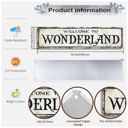 Welcome to Wonderland Sign - Image 3