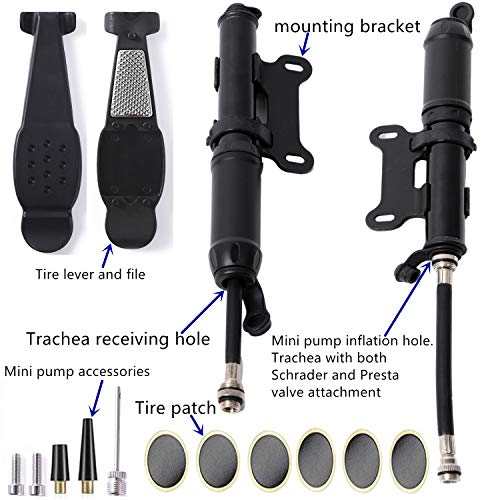 YBEKI Fahrrad Werkzeug Reparaturset - Fahrrad Reifen Werkzeug Set mit Minipumpe Fahrrad-Multifunktionswerkzeug, Kettenwerkzeug-Fahrrad-Freilaufentferner usw. 6 Monate Garantie - Image 4