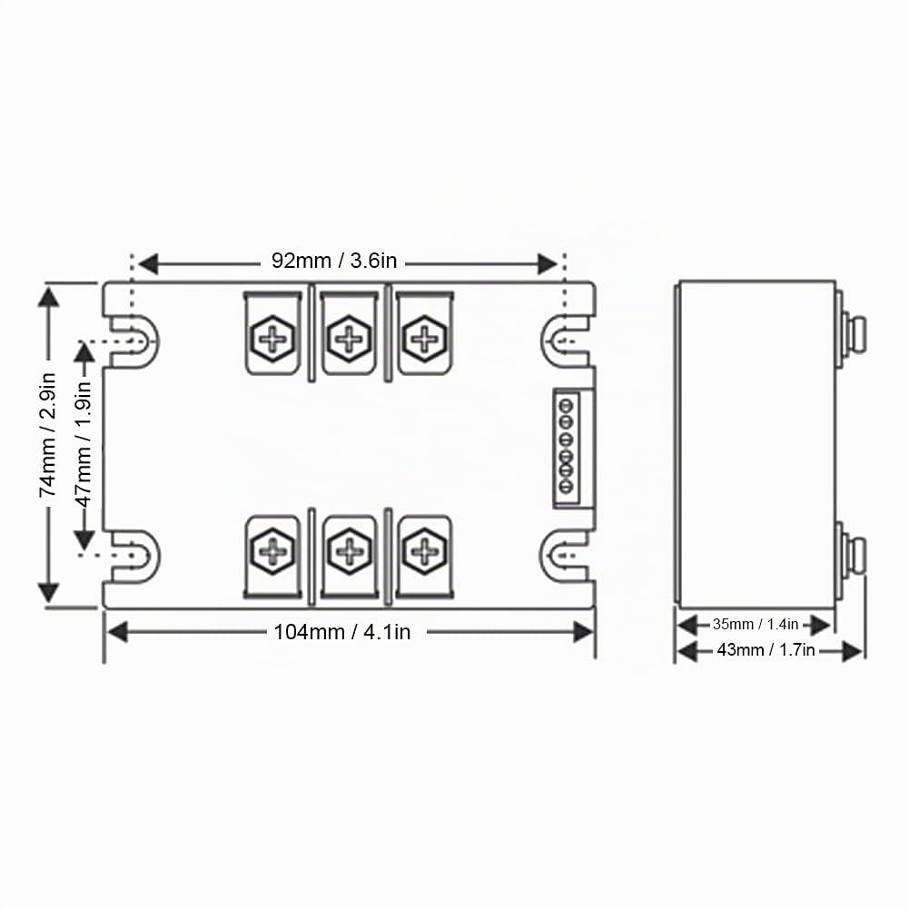 Controlador de arranque suave de motor SSR-60WA-R1 2KW, práctico tablero de arranque de motor, accesorios de motor para arranque de motor monofásico(Module)