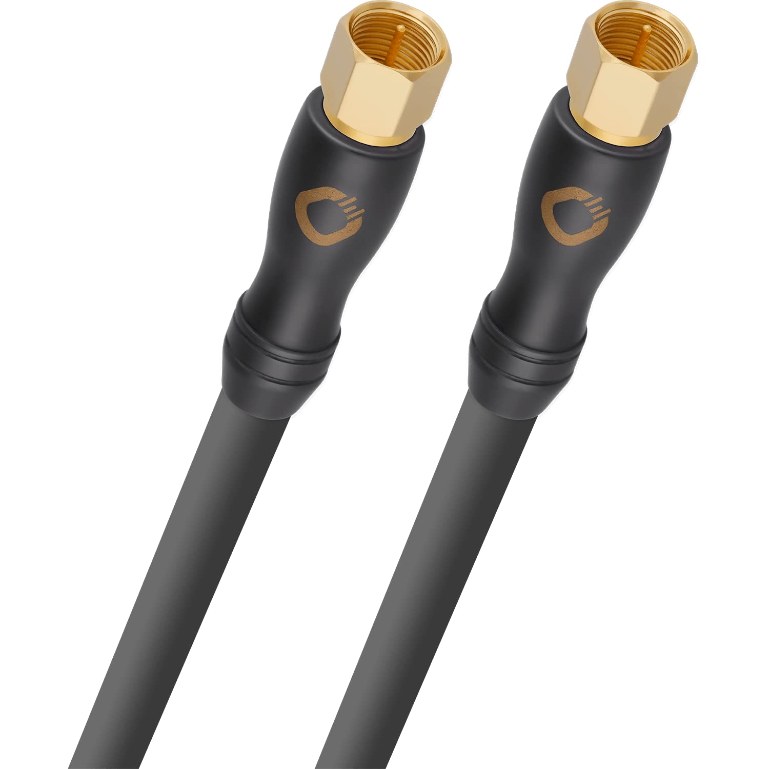 OEHLBACH Transmission Shift S HD Satellitenkabel (Made in Germany- 4K UltraHD F-Stecker Kabel für Satellitenfernsehen - HDTV, 4-Fach Schirmung) - 3 m anthrazit