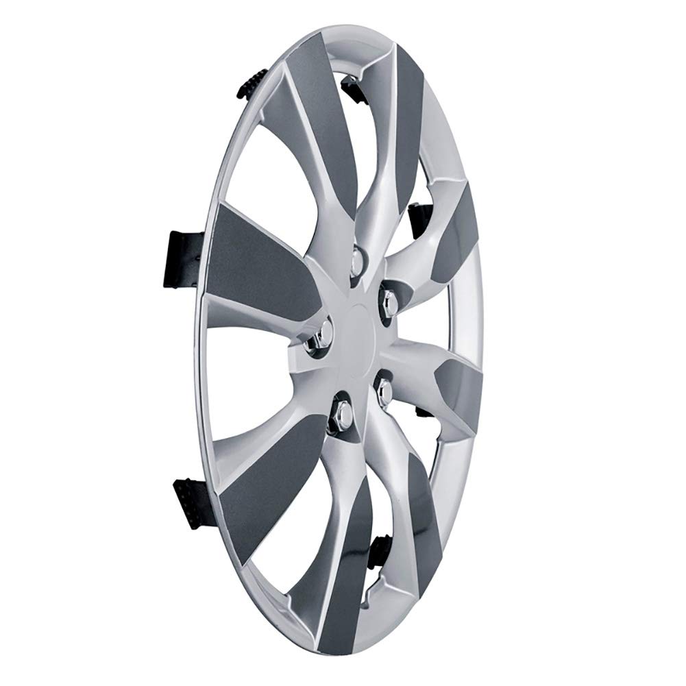 AUTO-STYLE Jeu d'enjoliveurs Arkansas 15-inch argent/gunmetal