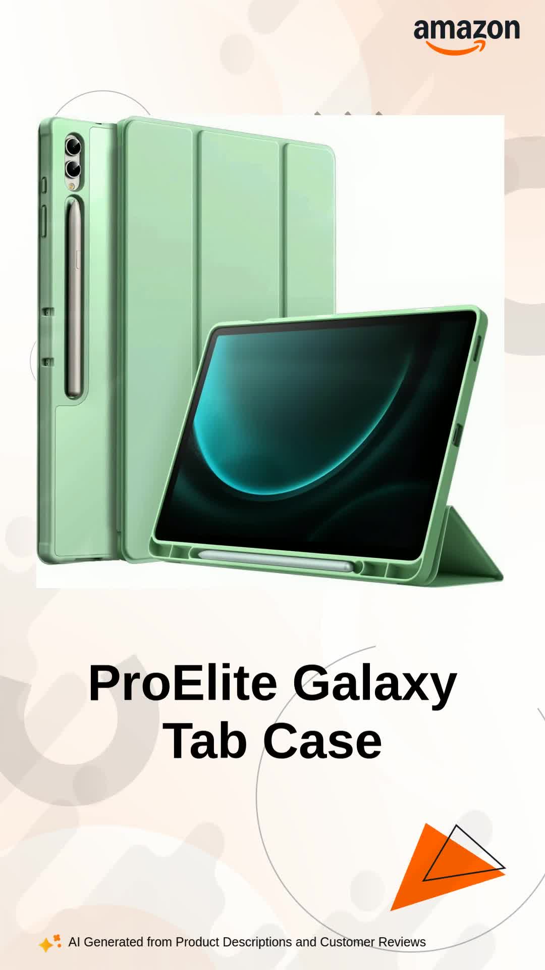 ProElite Cover for Samsung Galaxy Tab S9 FE Plus/S9 Plus/S10+ 12.4
