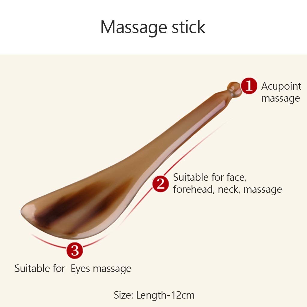 Herramienta de masaje Guasha, Set de masaje para el cuidado de la salud, Cuidado facial de la piel para levantar la piel reducir las arrugas de los ojos, Herramienta de masaje de terapia en el hogar