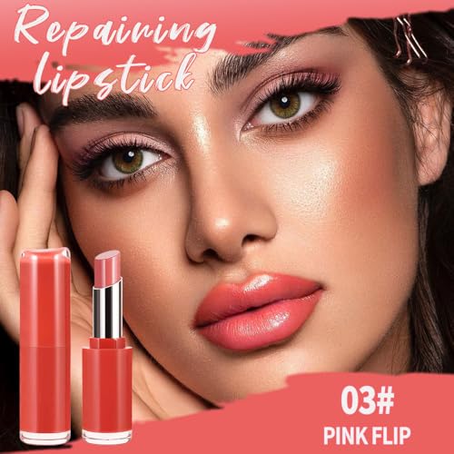 Image of Matte Creamy Lipstick for Women, Long Lasting Waterproof Velvet Lipstick, Lip Stick Crayon Buildable Blendable Creamy Color, Moisturizing Longwear Lip Makeup 03#