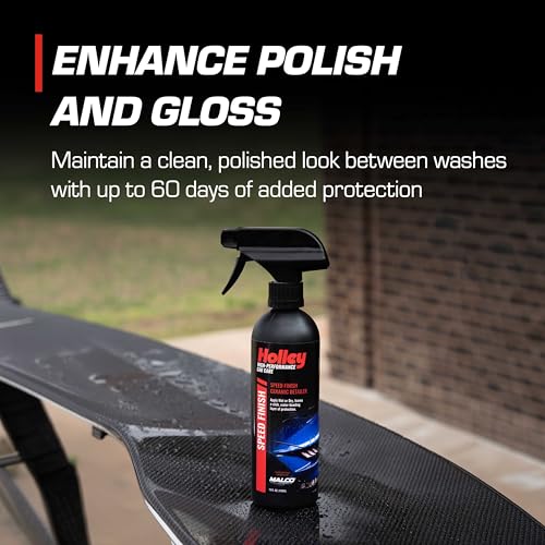 Image of Holley Speed Finish - Ceramic Detailing Spray - 16 oz. | High-Performance Car Care, Fast Acting, Quick Drying - Spray on Any Vehicle Surface to Repel Water and Protect Paint