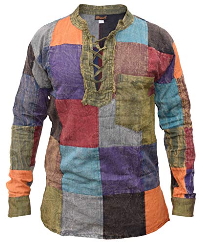 Chemise patchwork à lacets fini les vêtements ternes optez pour Gheri M