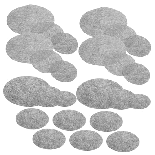 IMIKEYA 24 Piezas Separadores de Fieltro para Sartenes y Platos de Cocina Antifricción para Vajilla y Utensilios Juego de Medianos y Pequeños para Almacenamiento y Protección de Porcelana