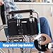 Wheelchair Side Bag with Cup Holder Wheelchairs Bags to Hang On Back Wheelchair Accessories for Walker Rollator Electric Scooter Wheelchairs Wonderful Gift for Mother's Day and Father's Day