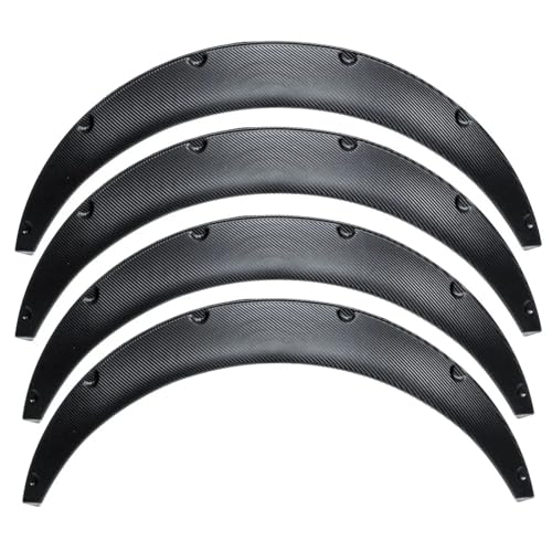 Protector de cejas de rueda compatible con Audi y BMW, guardabarros extensible color negro 2