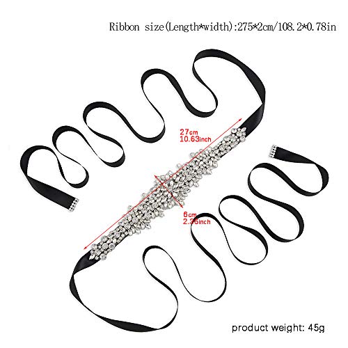 Topqueen damesceintuur met glanzende strassteentjes en kraaltjes, ideaal voor trouwjurken - Image 6