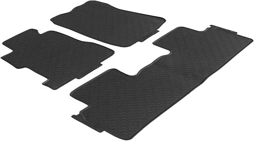 Miniatura 2 de IKON MOTORSPORTS - Alfombrillas compatibles con Honda Civic Sedán 2006-2011, goma de látex para todas las estaciones, interiores resistentes, juego