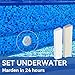 Tiepetly Pool Putty for Leaks Underwater, 2 Part Epoxy Putty Set, Fix Leaks Cracks Underwater or Above, for Tile, Concrete, Fiberglass, Cement and Other Surfaces, 4oz