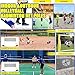 volleyball Badminton Net Frame Poles,Volleyball/Badminton Pole&Nets Package For Backyard, Volleyball Poles With Stable Base,Heavy Duty Badminton Volleyball Pole-Adjustable Height 5-6.9ft/1.55-2.1m