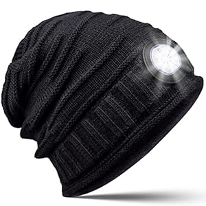 Gift Ideas for Men LED Hat – Mens Stocking Fillers Xmas Gifts for Dad Men Husband, for Him Hat Beanie with Light,Warm…