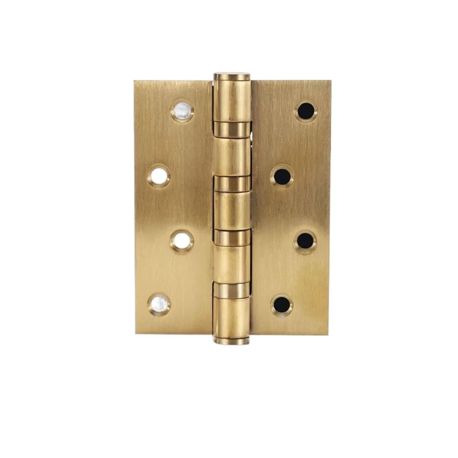 Rugaikerba Burshed Gold Room Door Mute Hinges, Stainless Steel 4 Inch Bearing
