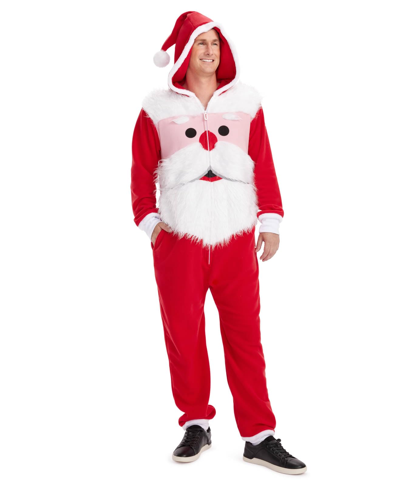 Tipsy Elves Christmas Onesies for Adults - Comfy Unisex Matching Holiday Jumpsuits with Convenient Pockets