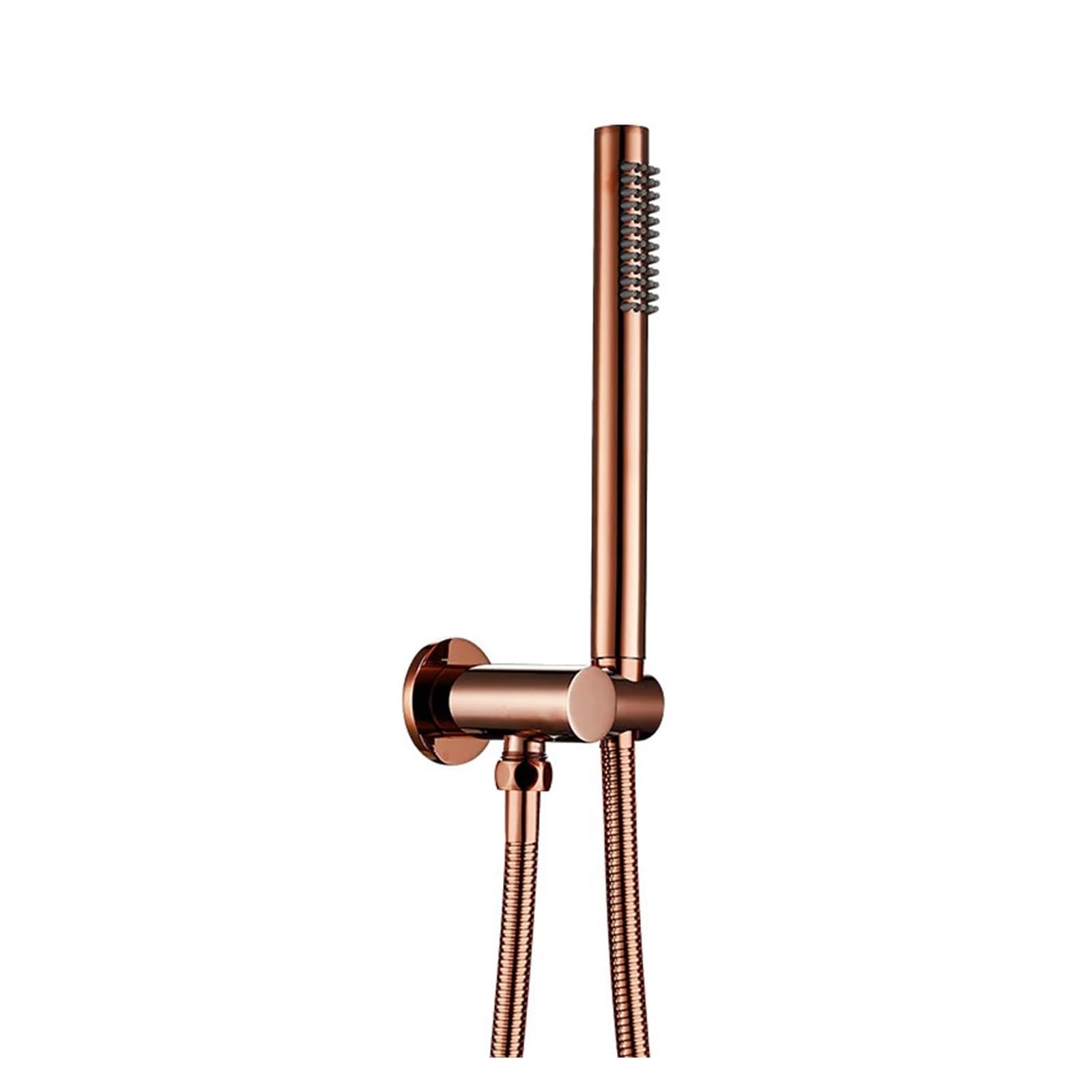 Support de tuyau de pomme de douche anti-glissement en laiton poli or rose