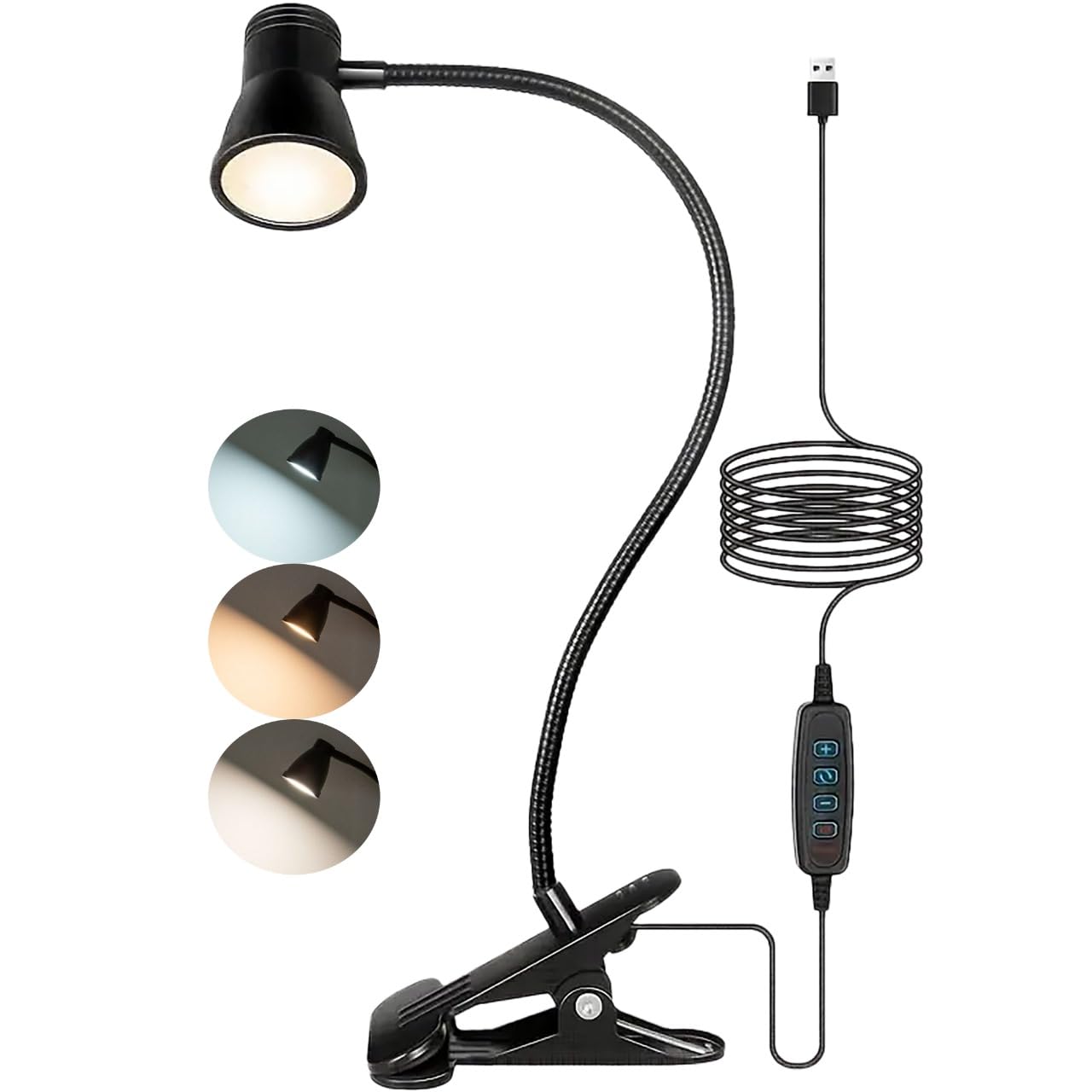 USB LED Desk Lamp Clip On Light