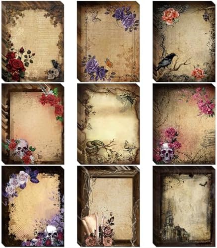 Gothic Sticky Notes - Black Post It Note Gothic Office Supplies G...