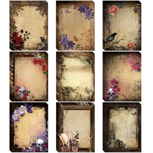 INCOK Gothic Sticky Notes - Black Post It Note Gothic Office Supplies Goth Desk...