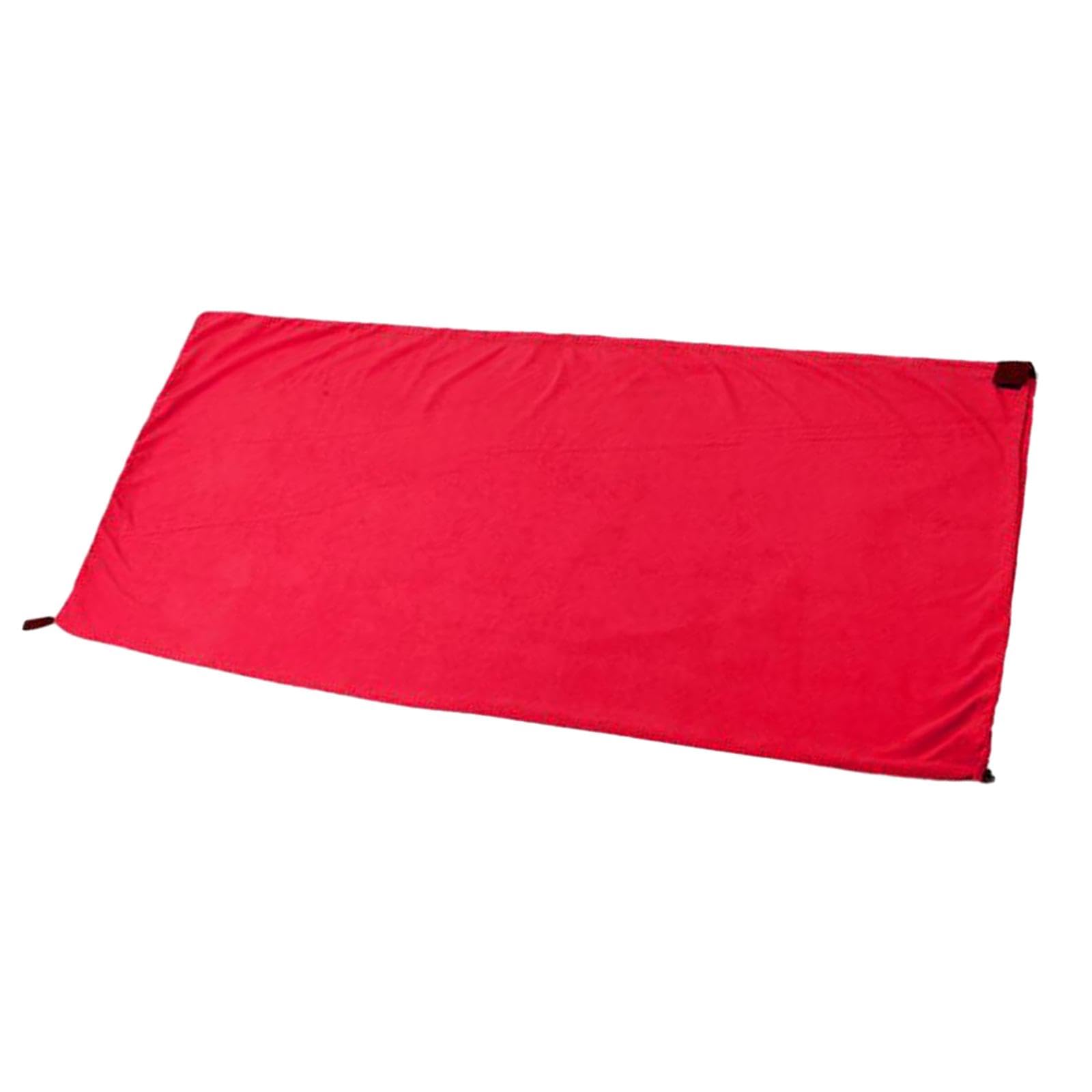 Yiju Fleece Sleeping Bag Liner with Zipper for Outdoor Adventures and Travel, red