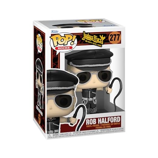 Funko Pop! Rocks: Judas Priest - Rob Halford - Figura de Vinilo Coleccionable - Idea de Regalo- Mercancia Oficial - Juguetes para Niños y Adultos - Music Fans - Muñeco para Coleccionistas