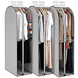 3 Pcs 10' Gusseted Garment Bags, 40' & 50' PEVA...