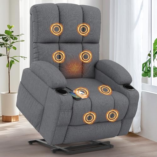 Srfzluxy Relaxsessel Massagesessel Elektrisch Verstellbar Fernsehsessel mit...