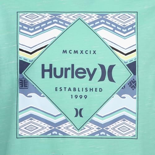 Image of Hurley boys Long Sleeve Soft Basic Cloud Slub T-shirt and Shorts 2-piece Outfit Set