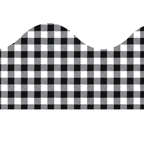 Bordure décorative vichy pour structurer un grand tableau d'affichage - 3