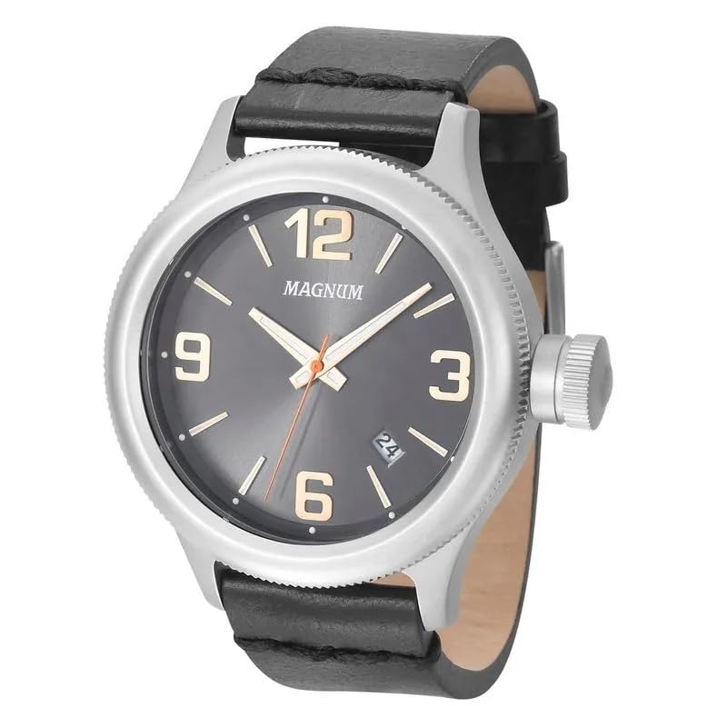 Relógio Magnum Sports Masculino MA34165J Pulseira de Couro