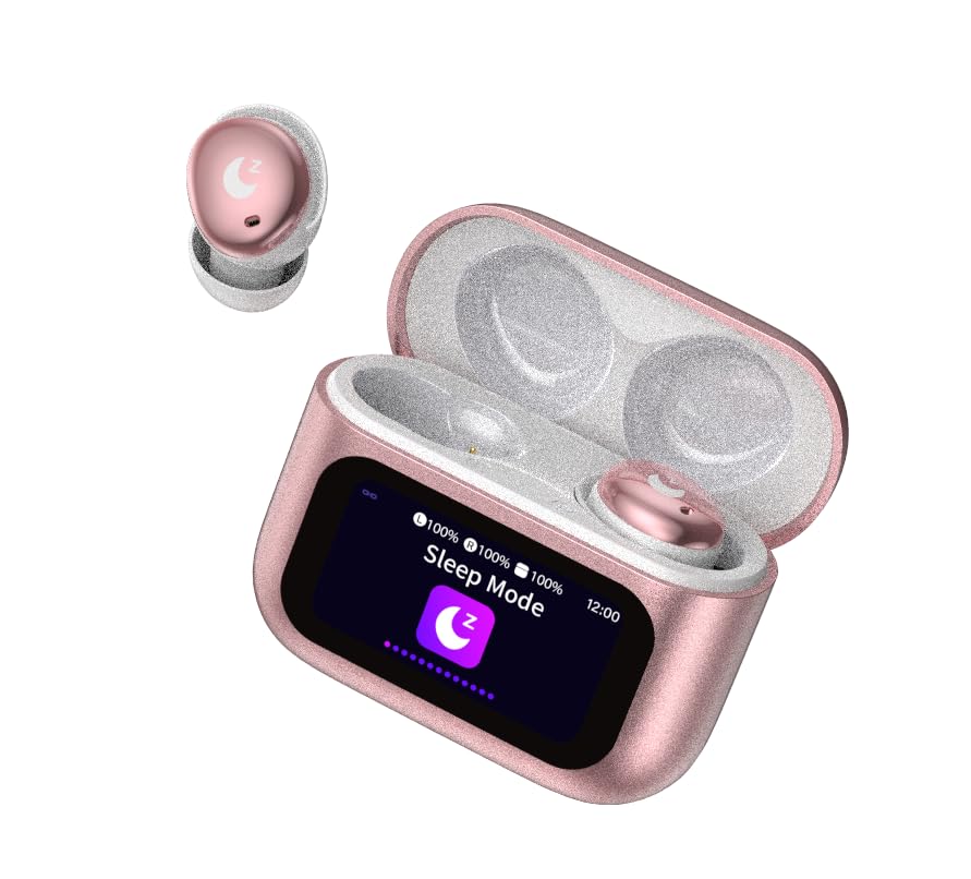 Image of VEKJ Sleep Earbuds Bluetooth Earphones Rose Gold