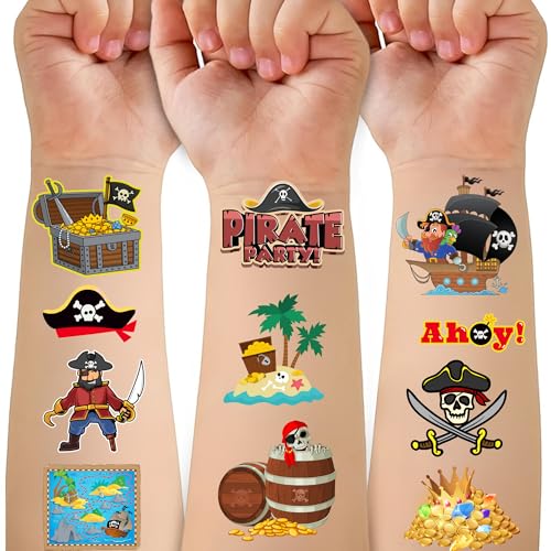 53 PCS 80s Temporary Tattoos, Retro 1980s Hip Hop Party Birthday Decorations Fake Game Console Recorder Tattoo Body Sticker for 80s Birthday Party Favors Supplies Kids Boys Girls Party Bag Filler
