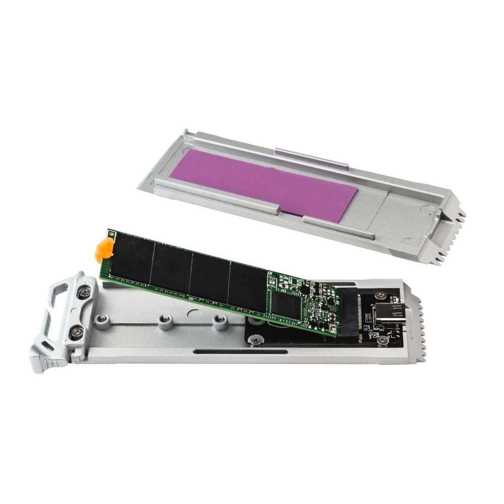 Cooler Master ORACLE AIR – NVME M.2 SSD-Gehäuse, großer Kühlkörper, zweischichtiges Aluminiumgehäuse bis zu 1000 MB/s, werkzeuglos, MOLLE-kompatibel, USB 3.2 Gen 2 Typ-C, für mehrere Plattformen, 130g