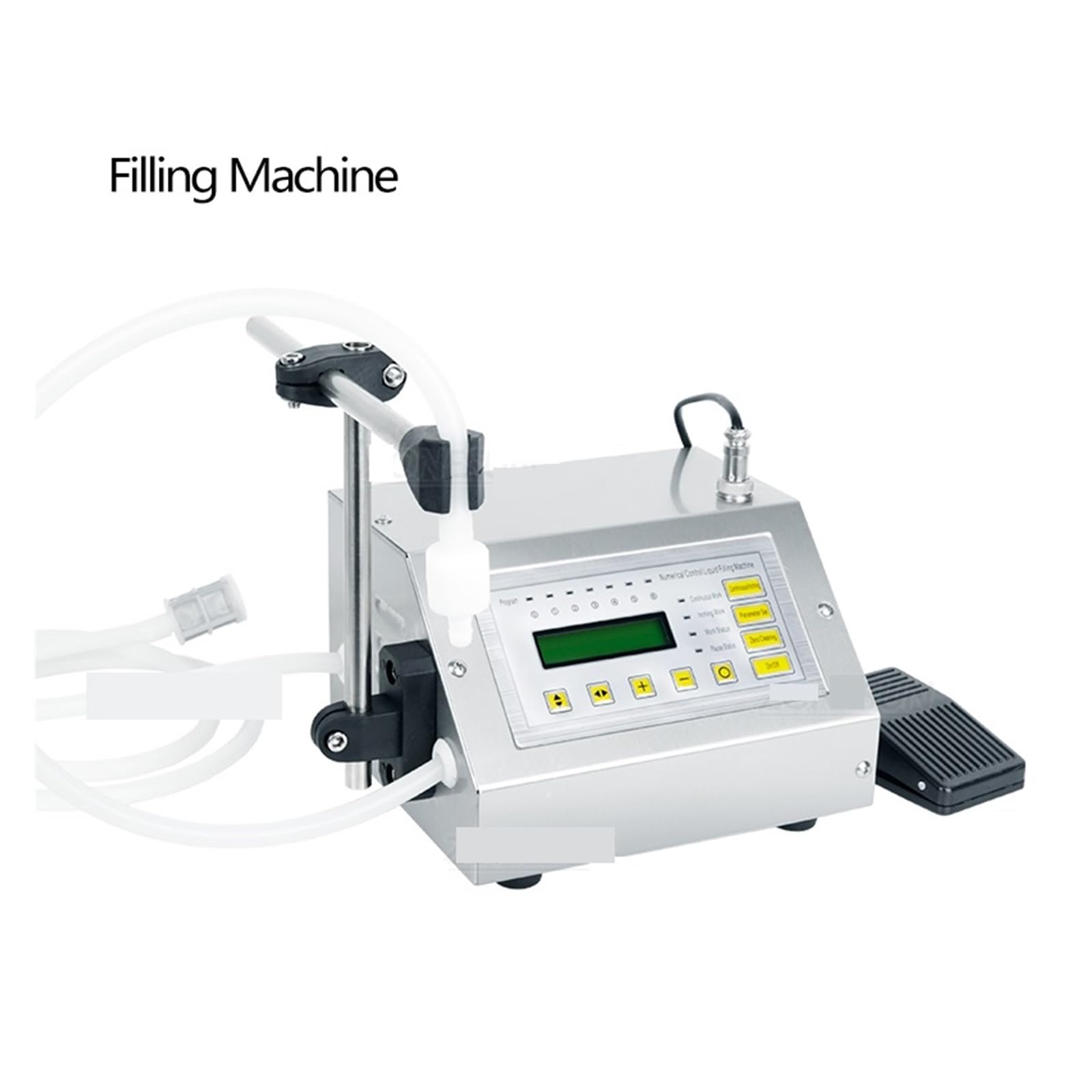 Máquina de llenado de líquidos Pequeño GFK-160A 5-3500ml Control digital Jugo líquido Agua Máquina de llenado de líquidos Botella de llenado de dosificación con pedal con control inteligente