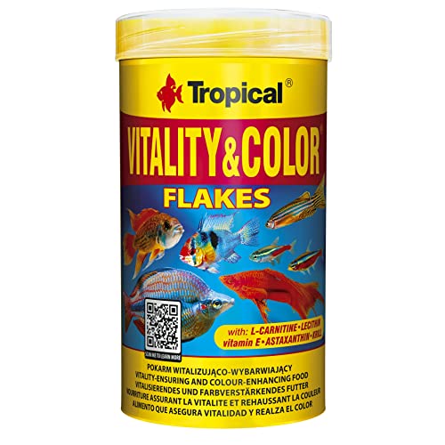 VITALITY&COLOR 250ml / 50g - Nourriture assurant la vitalite et rehaussant la couleur pour tous poissons d’ornement